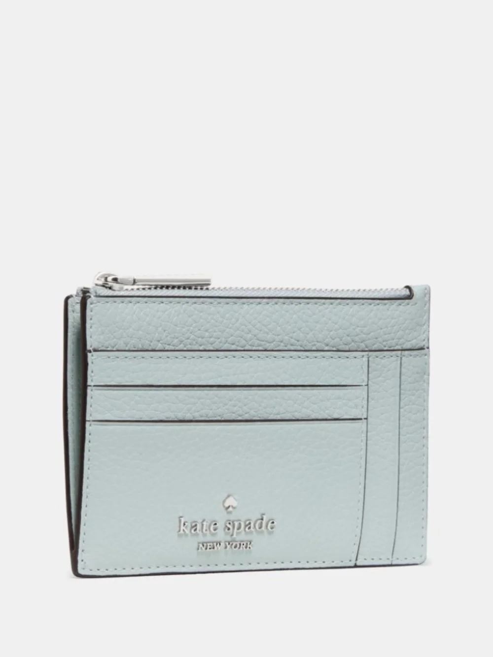 New Kate Spade Large Slim Card Holder Lake Mist KP217 $149